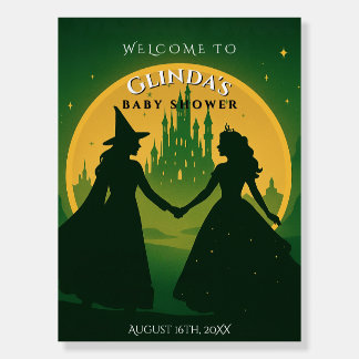 Wicked Baby Shower Welcome Sign -Elphaba & Glinda
