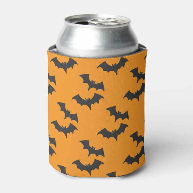 Wicked Bat Beer Cooler - Custom Halloween Koozie (Can Front)