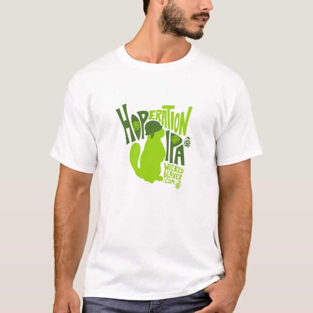 Wicked Beaver Brewing Co. Hoperation IPA T-Shirt (Front)