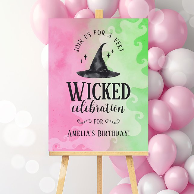 Wicked Birthday Welcome Sign Board (Wicked Birthday Welcome Sign)