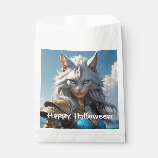 Wicked Blue Eyed Cat Favor Bag (Front)