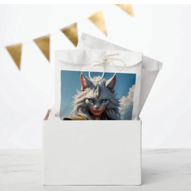 Wicked Blue Eyed Cat Favor Bag (Favor Bag Dimensions: 5.75”x8” sold in sets of 50. 

)