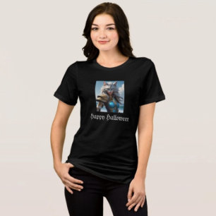 Wicked Blue Eyed Cat Tri-Blend Shirt