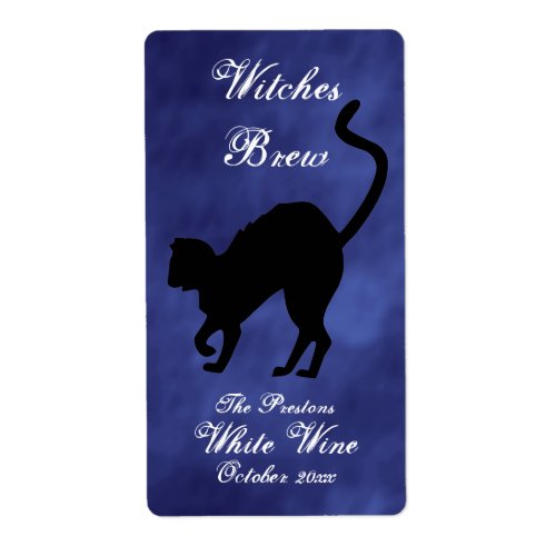 Wicked Cat in Purple Haze Witches Brew Wine label