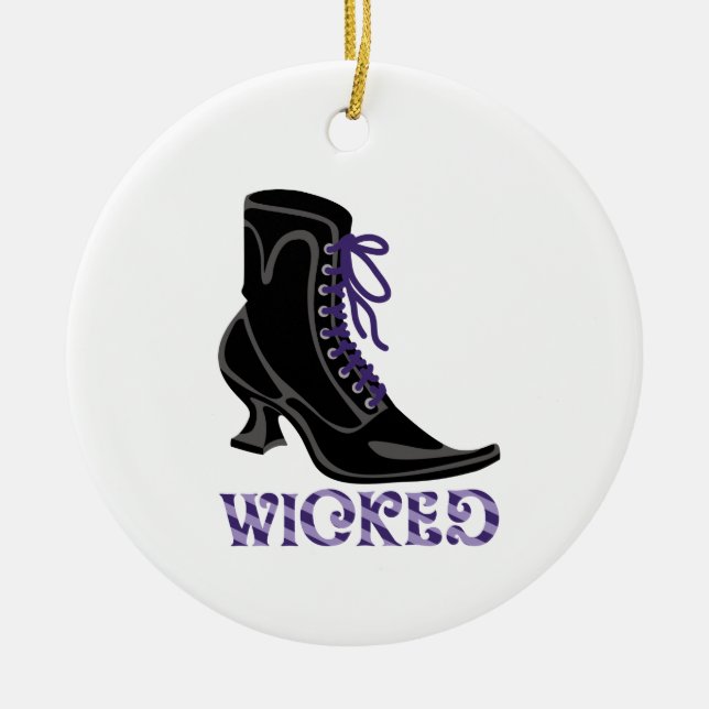 Wicked Ceramic Ornament (Front)
