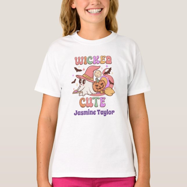 Wicked Cute, Groovy Ghost T-Shirt (Front)