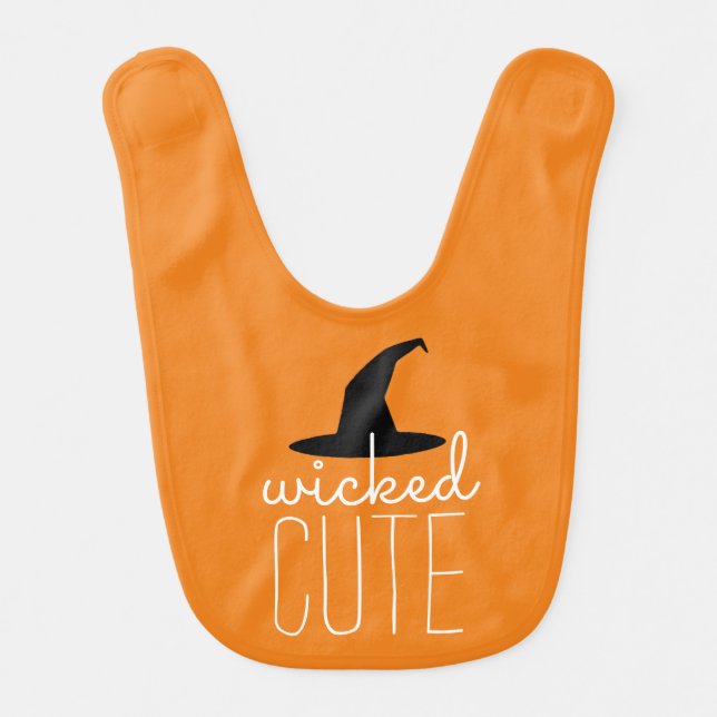 Wicked Cute Halloween Bib (Front)