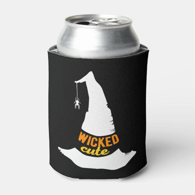 Wicked Cute Halloween Costume Ideas Can Cooler (Can Front)