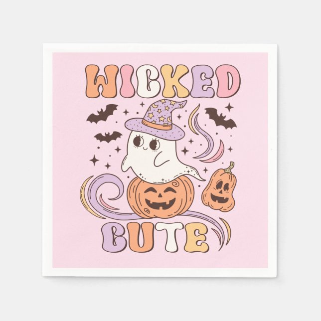Wicked Cute Halloween Napkins (Front)