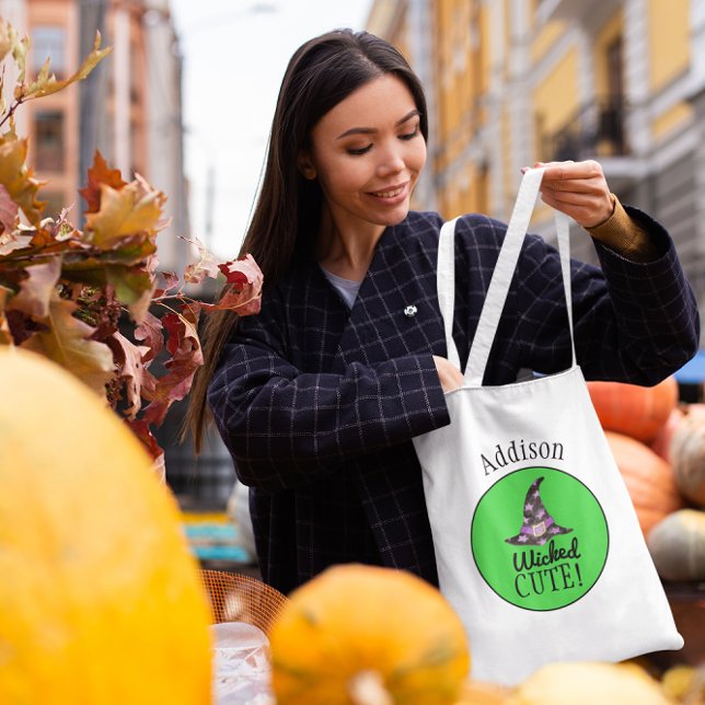 Wicked Cute Personalized Halloween Tote (Creator Uploaded)