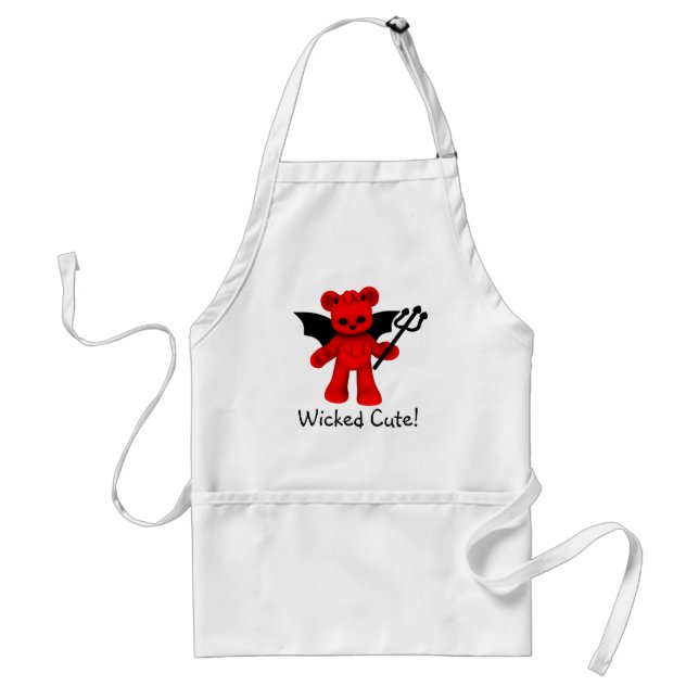 Wicked Cute Teddy Bear Apron (Front)