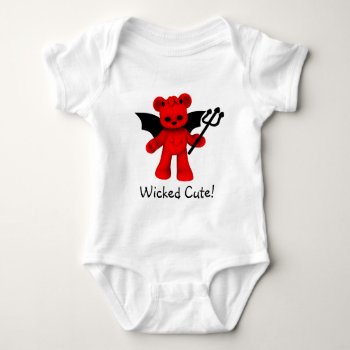 Wicked Cute Teddy Bear Baby Baby Bodysuit by mariannegilliand at Zazzle