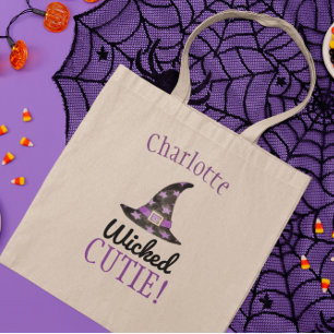Wicked Cutie Personalized Halloween Tote Bag