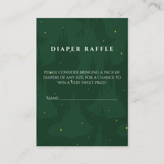 Wicked Diaper Raffle Enclosure Card (Front)