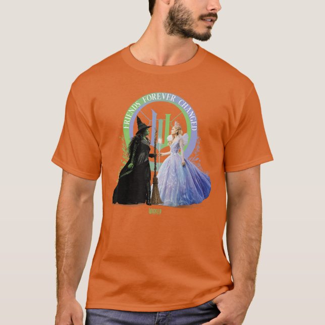 Wicked For Good Glinda and Elphaba Friends Forever T-Shirt (Front)