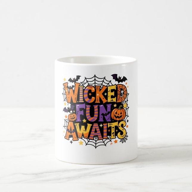 Wicked Fun Awaits Coffee Mug (Center)