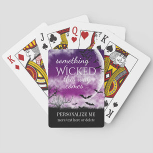 Wicked Fun Custom Playing Cards Halloween Moon