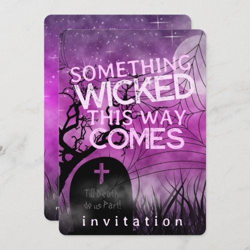 Wicked Fun Gothic Halloween Dark Arts theme Invitation