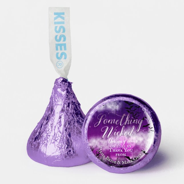 Wicked Fun Halloween Love Moon Wedding Hershey®'s Kisses® (Front)