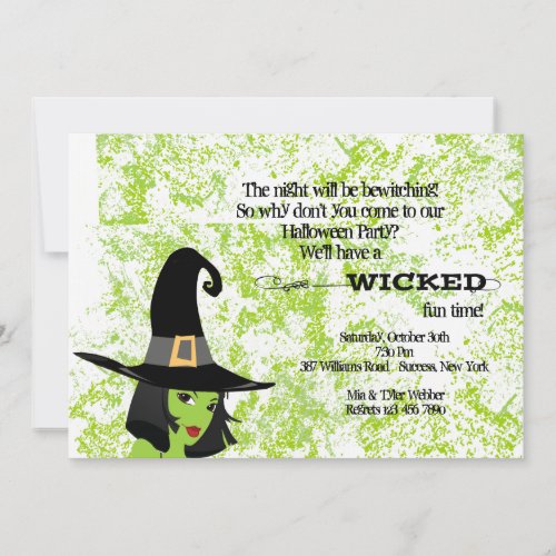 Wicked Good Time Halloween Party Invitation