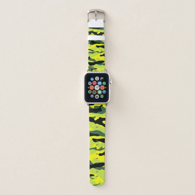 Wicked Green Camo Urban Gear Apple Watch Band (Front)