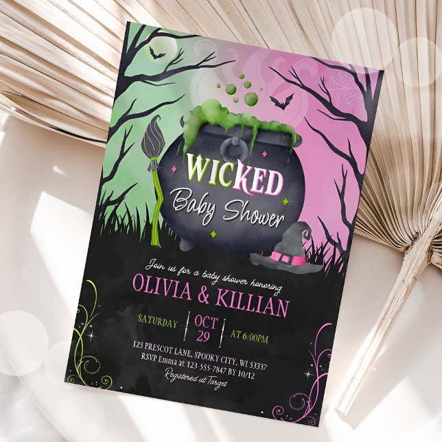 Wicked Halloween Baby Shower Invitation (Creator Uploaded)