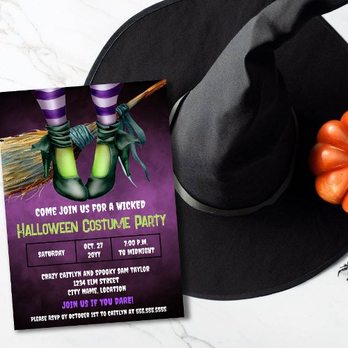 Wicked Halloween Costume Party Invitation