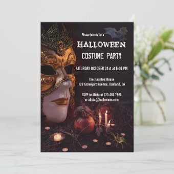 Wicked Halloween Costume Party Invite | Zazzle