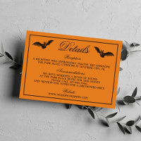 Wicked Halloween Orange Black Gothic Wedding
