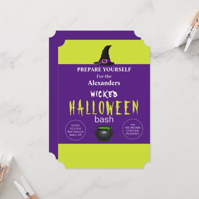 Wicked Halloween Party (Front/Back In Situ)