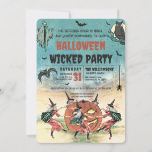 Wicked Halloween Party Invitation