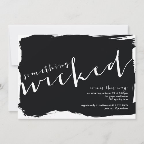 Wicked - Halloween Party Invitation