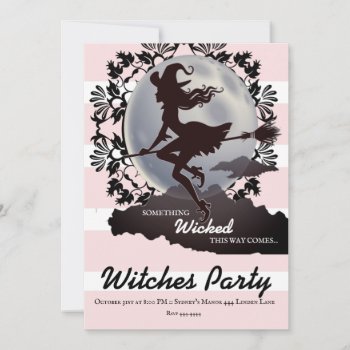 Wicked Halloween Party Invitations by ThreeFoursDesign at Zazzle