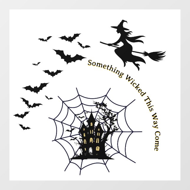 Wicked HauntedWindow Cling (Sheet)