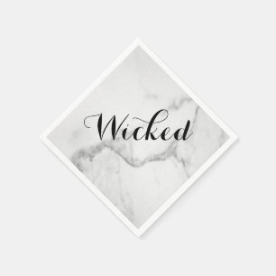 Wicked in Marble Halloween Napkin