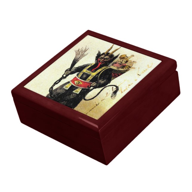Wicked Krampus Scary Demon Holiday Christmas Xmas Gift Box (Side)