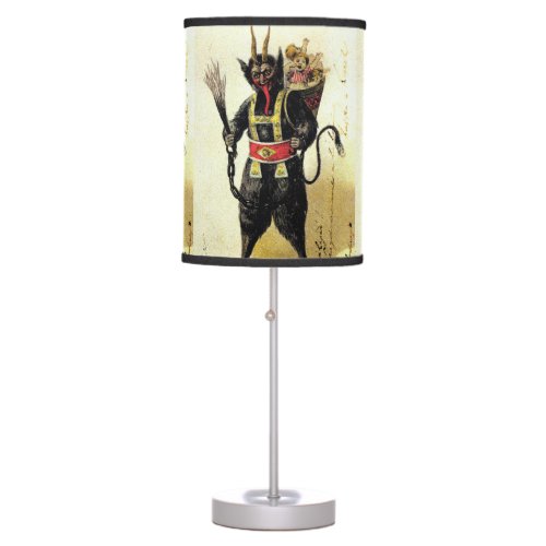 Wicked Krampus Scary Demon Holiday Christmas Xmas Table Lamp