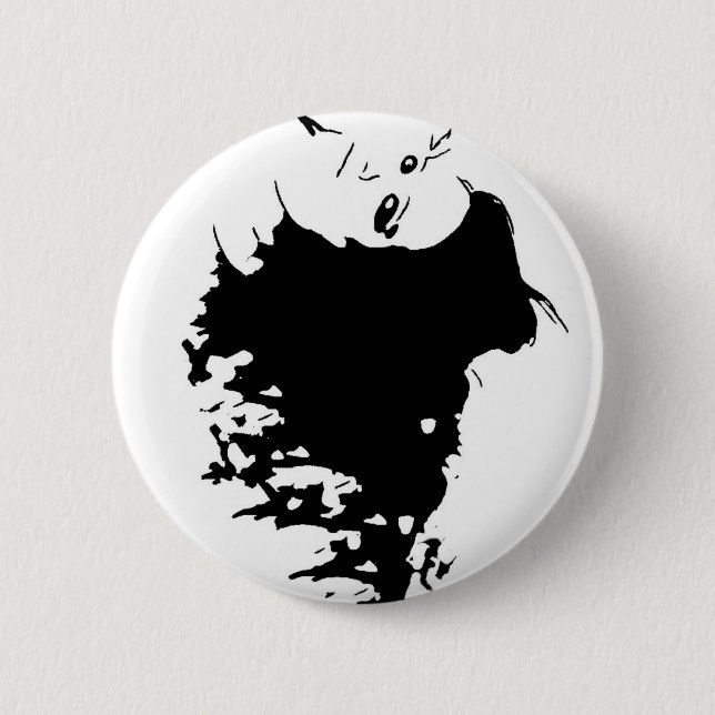 Wicked Mane Button (Front)