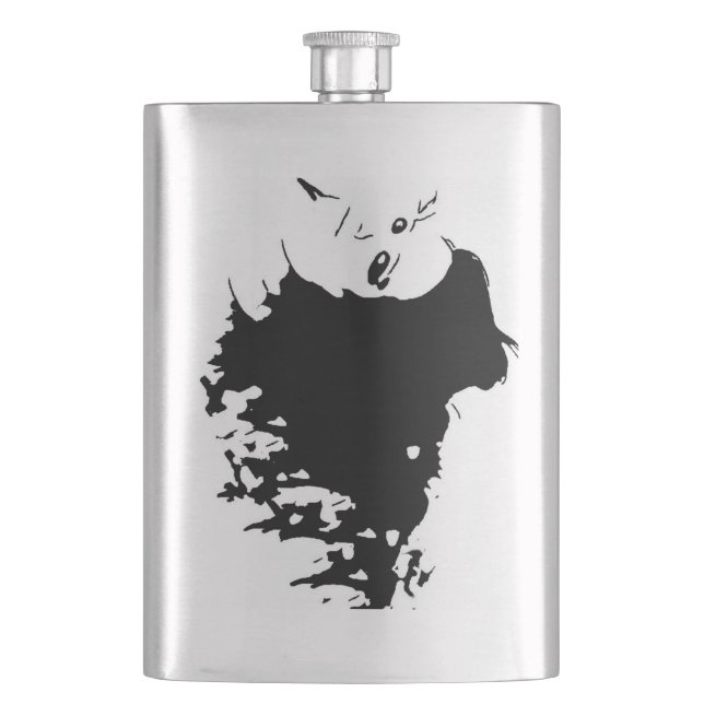Wicked Mane Flask (Front)