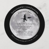 Wicked Moon - Circle Halloween Party Invitation