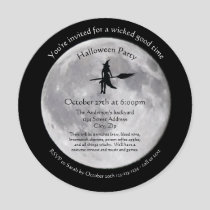 Wicked Moon - Circle Halloween Party Invitation