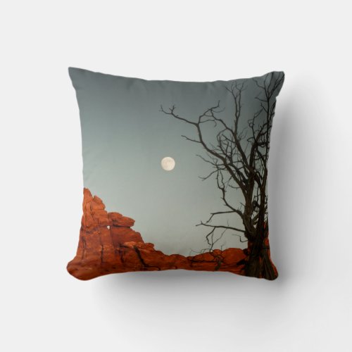 Wicked Moon Throw Pillow