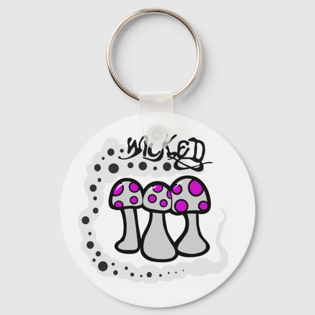 Wicked Mushroom Keychain (Front)