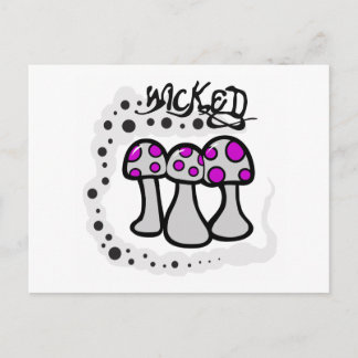 Wicked Mushroom Postcard