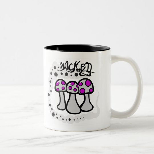 Wicked Mushroom Two-Tone Coffee Mug