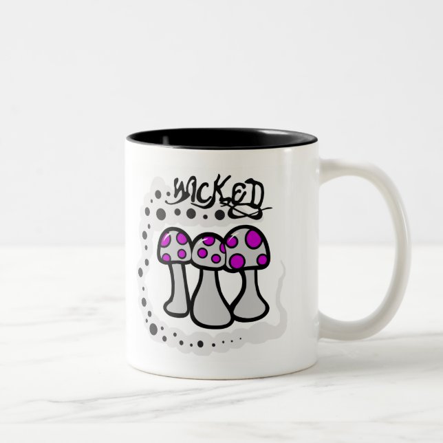 Wicked Mushroom Two-Tone Coffee Mug (Right)