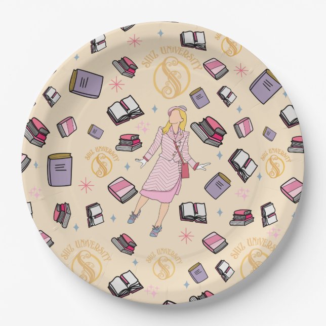 Wicked Party Plates- Glinda Shiz University Paper Plates (Front)