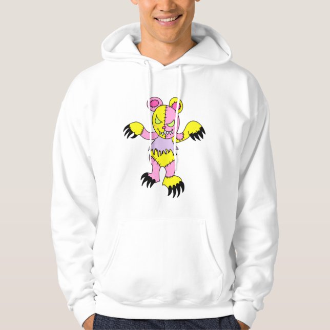 Wicked Patchwork Bear Hoodie  (Front)
