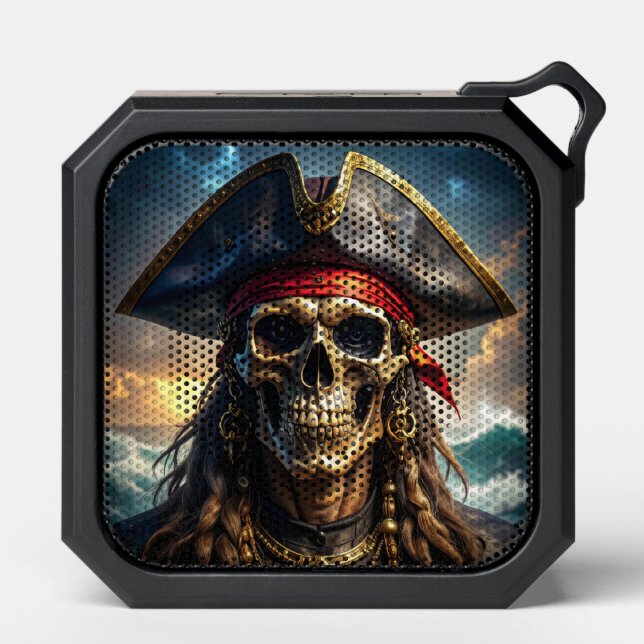 Wicked Pirate Skull Bluetooth Speaker (Front)