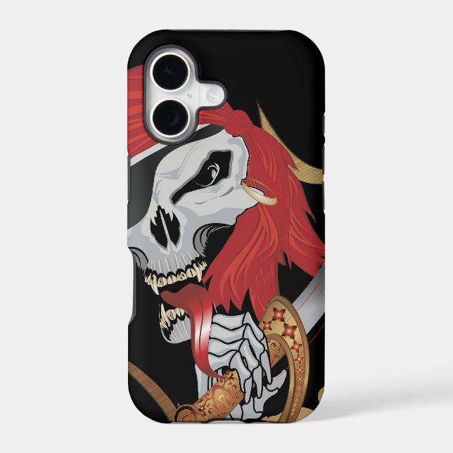 Wicked Pirate Skull Iphone Case (Back)